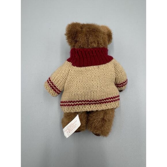 Russ Berrie Jointed Teddy Bear In Apple Sweater 1106 Bears from the Past 6” - Picture 4 of 6